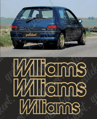 Set williams aufkleber - aufkleber, für