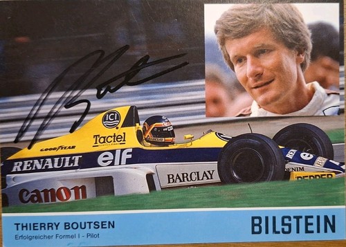 Autogrammkarte thierry boutsen - thierry,