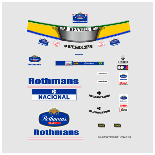 Decal ayrton senna - f1,