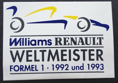 Werbe aufkleber williams - werbe-aufkleber,